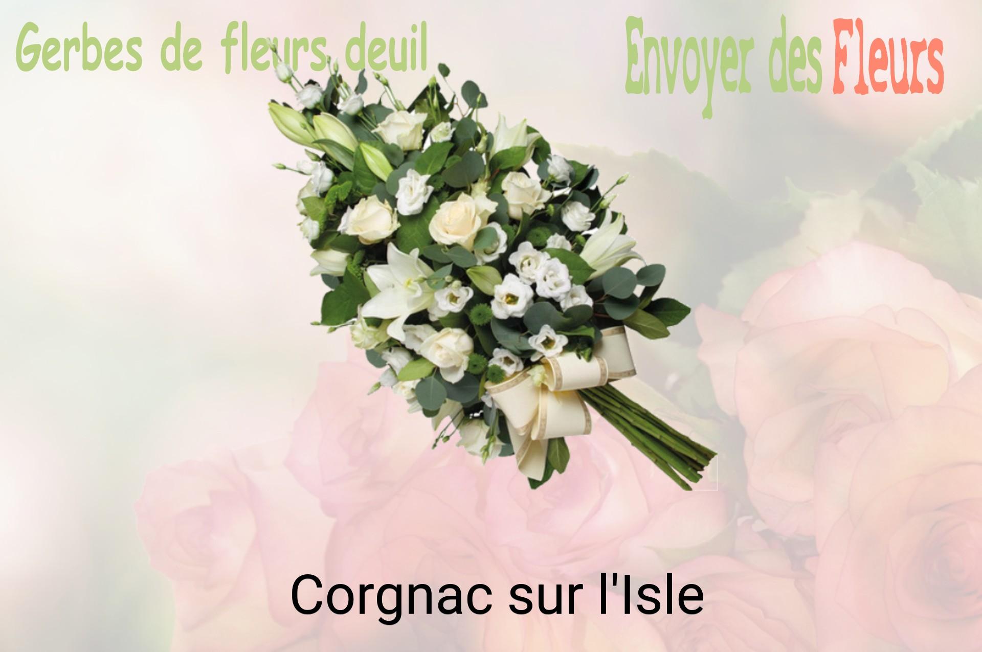 Gerbe de fleurs de deuil livrée à Corgnac-sur-l'Isle